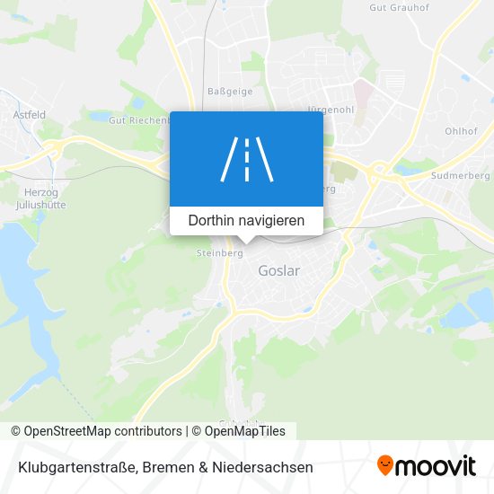 Klubgartenstraße Karte