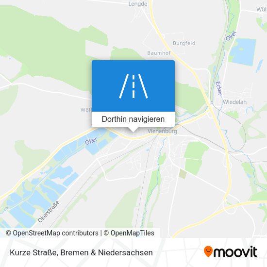 Kurze Straße Karte