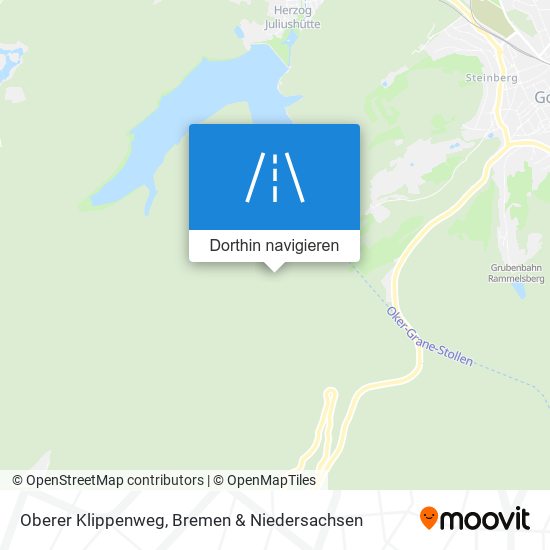 Oberer Klippenweg Karte