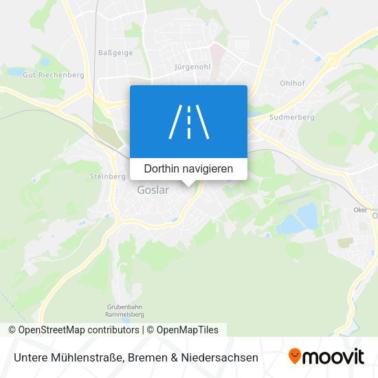 Untere Mühlenstraße Karte
