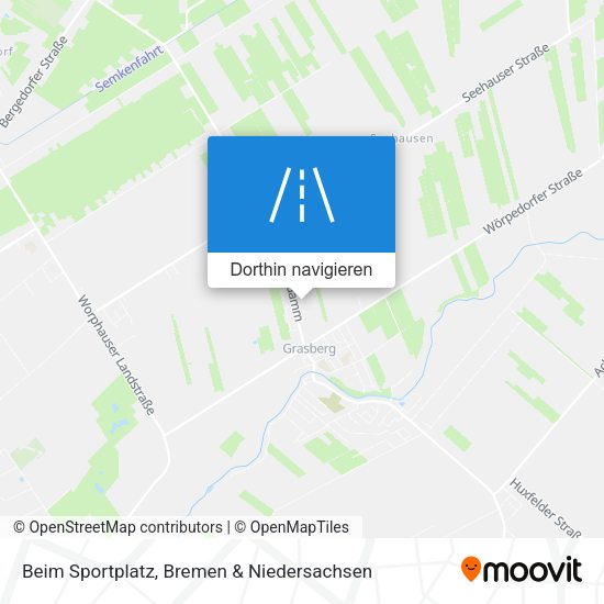 Beim Sportplatz Karte