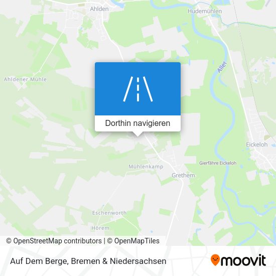 Auf Dem Berge Karte