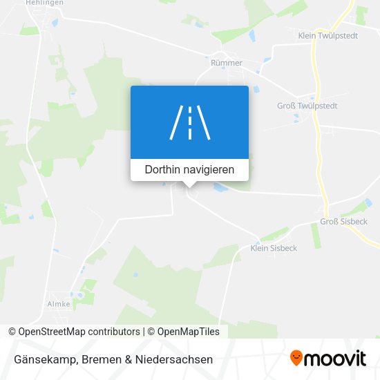 Gänsekamp Karte