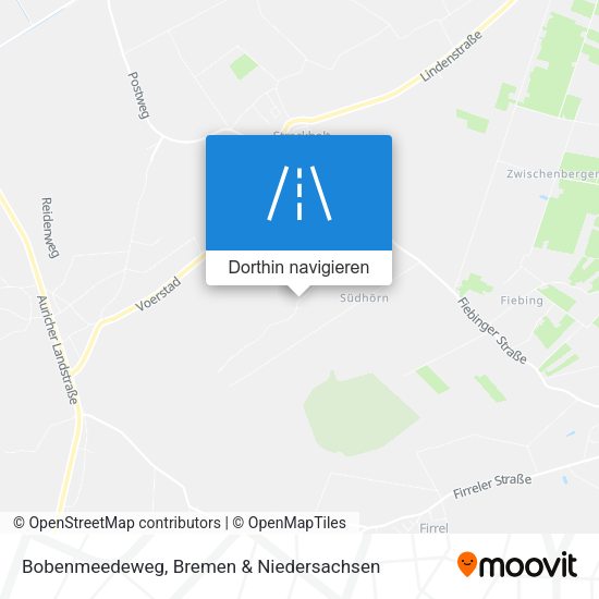 Bobenmeedeweg Karte