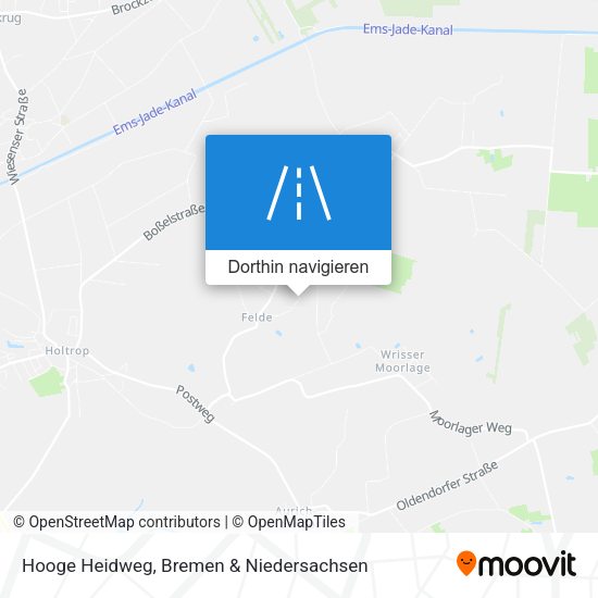 Hooge Heidweg Karte