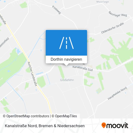 Kanalstraße Nord Karte