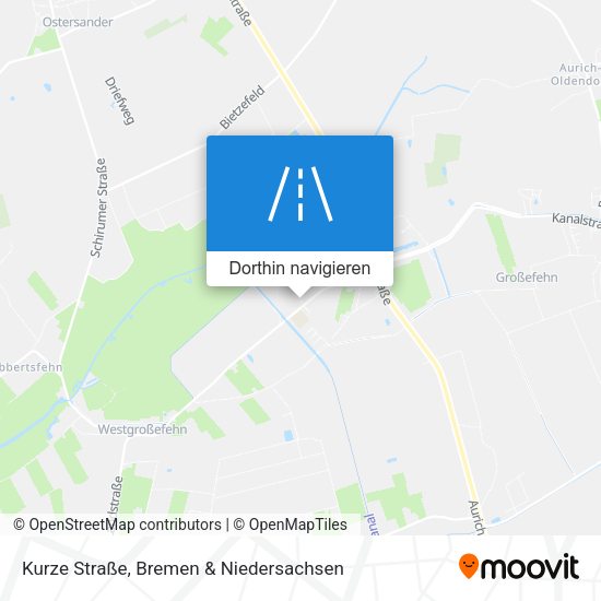 Kurze Straße Karte