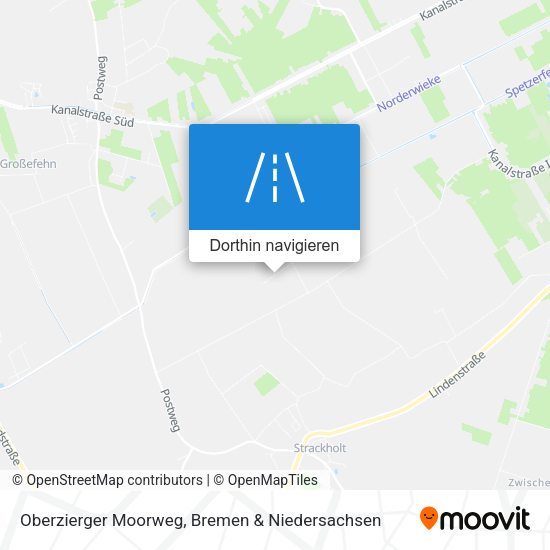 Oberzierger Moorweg Karte
