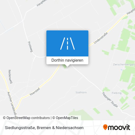 Siedlungsstraße Karte