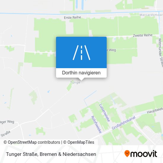 Tunger Straße Karte