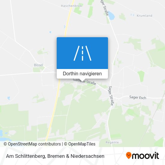 Am Schlittenberg Karte