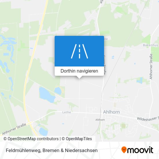 Feldmühlenweg Karte