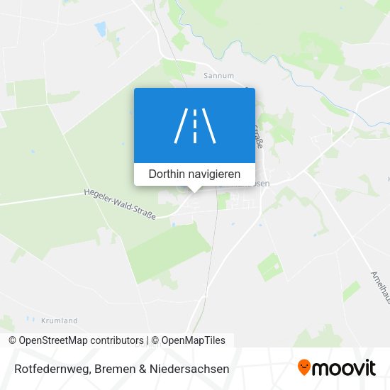 Rotfedernweg Karte