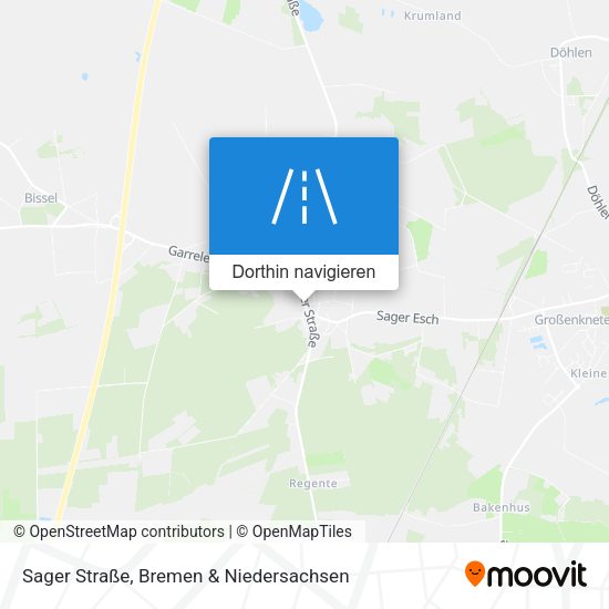 Sager Straße Karte