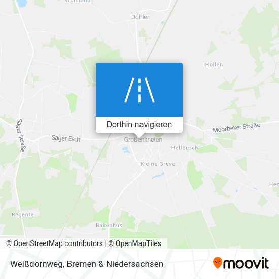 Weißdornweg Karte