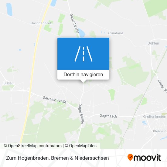 Zum Hogenbreden Karte