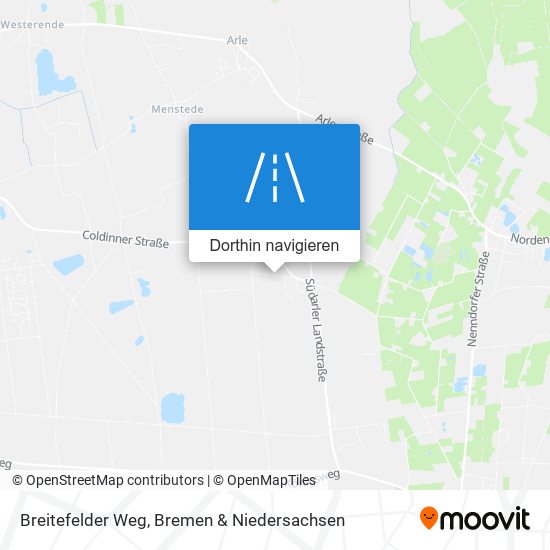 Breitefelder Weg Karte