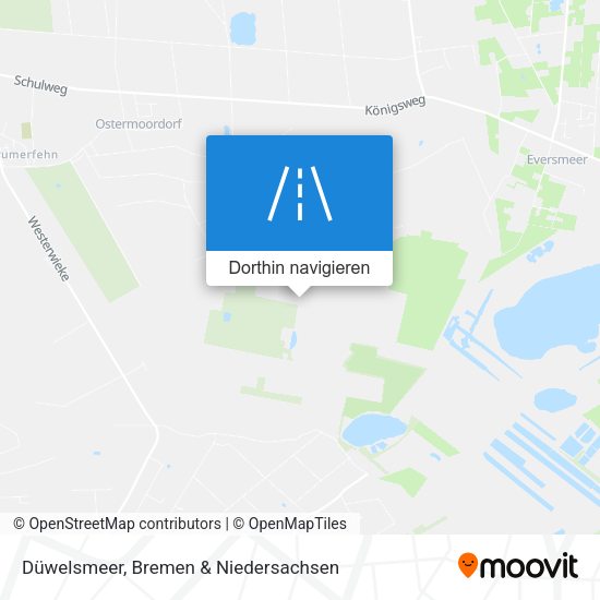 Düwelsmeer Karte