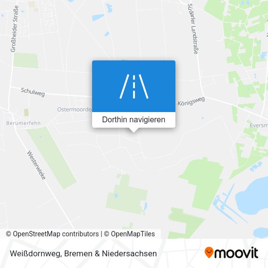 Weißdornweg Karte
