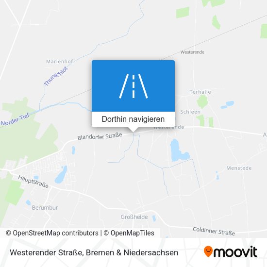 Westerender Straße Karte