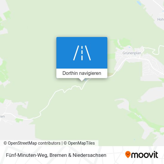 Fünf-Minuten-Weg Karte