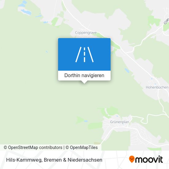 Hils-Kammweg Karte
