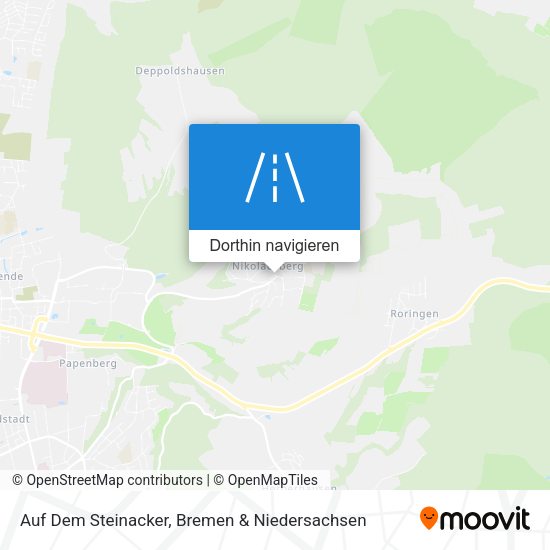 Auf Dem Steinacker Karte