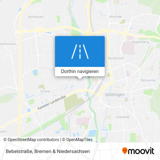 Bebelstraße Karte