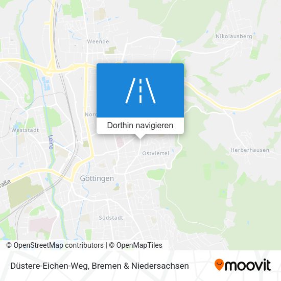 Düstere-Eichen-Weg Karte