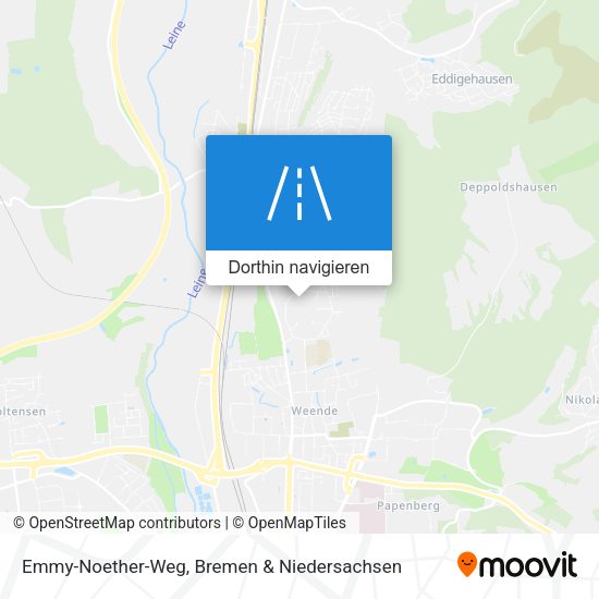 Emmy-Noether-Weg Karte