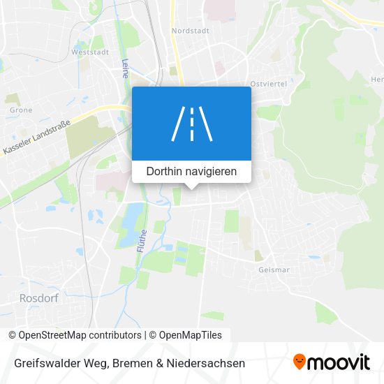 Greifswalder Weg Karte
