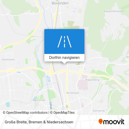 Große Breite Karte