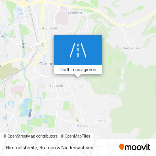 Himmelsbreite Karte