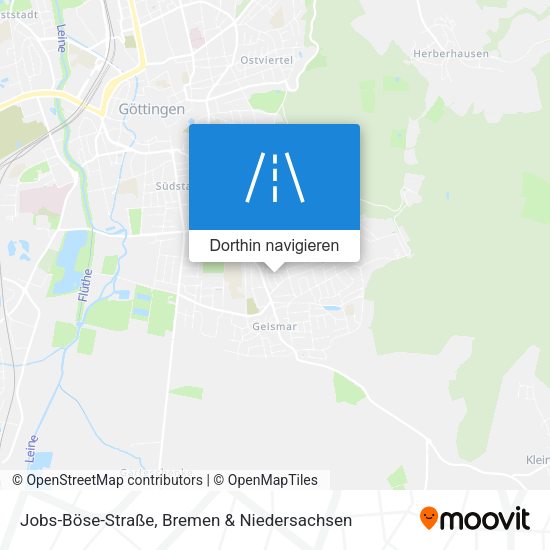 Jobs-Böse-Straße Karte