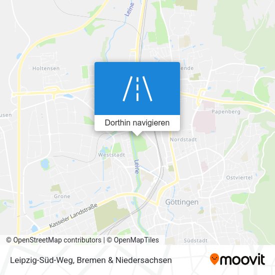 Leipzig-Süd-Weg Karte