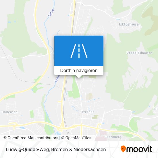 Ludwig-Quidde-Weg Karte