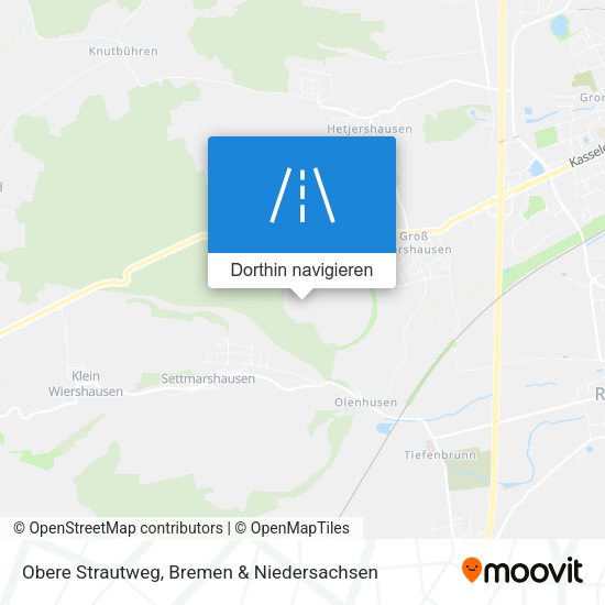 Obere Strautweg Karte