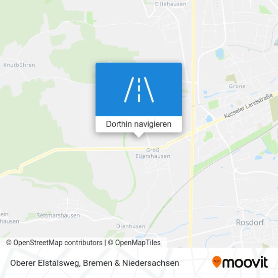 Oberer Elstalsweg Karte