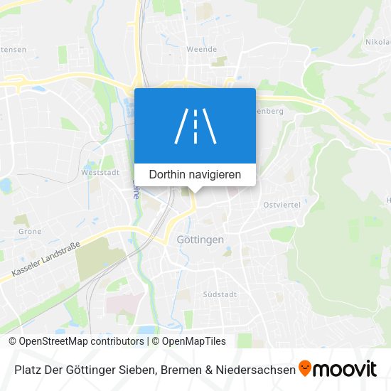 Platz Der Göttinger Sieben Karte