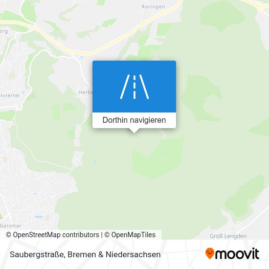 Saubergstraße Karte