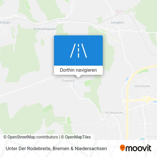 Unter Der Rodebreite Karte