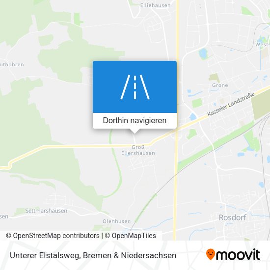 Unterer Elstalsweg Karte