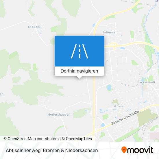 Äbtissinnenweg Karte