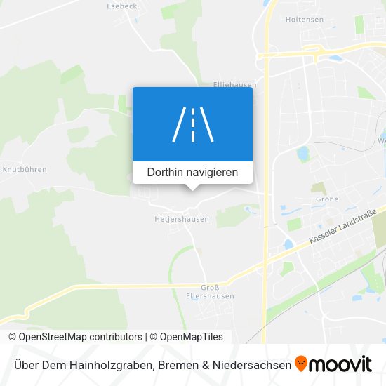 Über Dem Hainholzgraben Karte