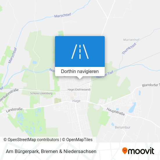 Am Bürgerpark Karte