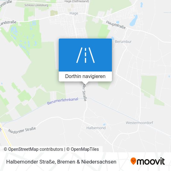 Halbemonder Straße Karte