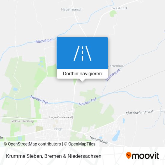 Krumme Sieben Karte