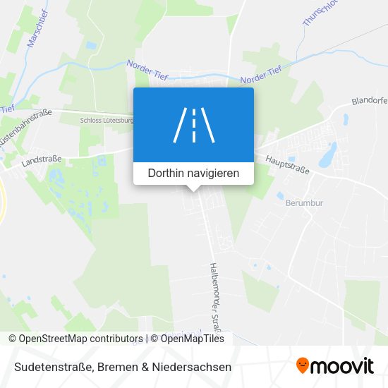 Sudetenstraße Karte