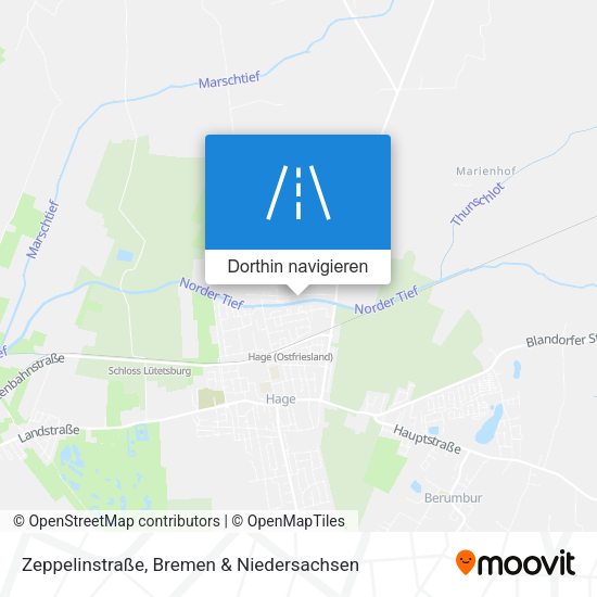 Zeppelinstraße Karte