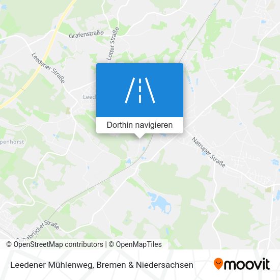 Leedener Mühlenweg Karte